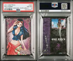 PSA 8 2011 ONE PIECE JAPANESE CARAMEL POPCORN PART 4 007 NICO ROBIN POP1 - Image 4