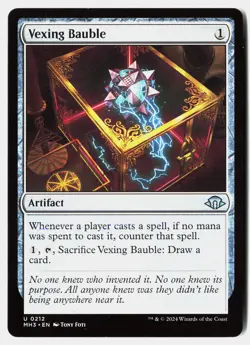 MTG - Vexing Bauble 212 Near Mint Modern Horizons 3 - Image 1