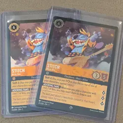 (2) Stitch Rock Star #23/204 The First Chapter Disney LORCANA Regular and Foil - Image 1