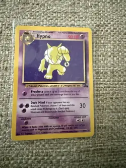Pokemon Hypno 23 /62 Fossil Holo Rare 90 HP English Unlimited Edition Card - Image 1