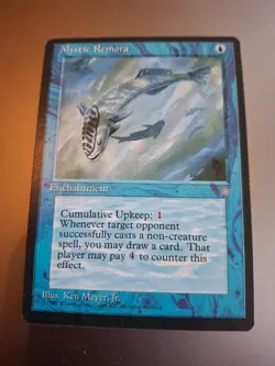 Mystic Remora Ice Age Regular MTG Blue Magic the Gathering LP Enchantment - Image 1