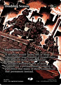 Doubling Season (Borderless) 11 Magic: The Gathering TMNT NM - Image 1