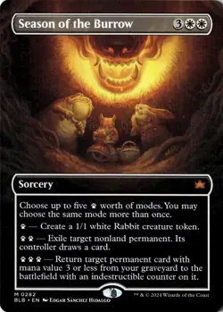 Season of the Burrow (Borderless) 282 Magic: The Gathering Bloomburrow Mythic NM - Image 1
