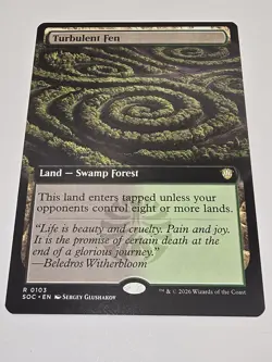 Turbulent Fen (Extended Art) Commander: Secrets of Strixhaven Regular - Image 1