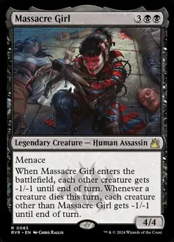 Massacre Girl Foil Ravnica Remastered 83 NM MTG - Image 1