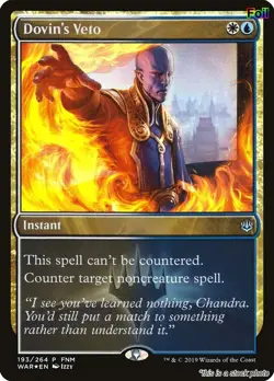 Dovin's Veto [FNM - 193] - LP [Foil] TCG MTG - Image 1