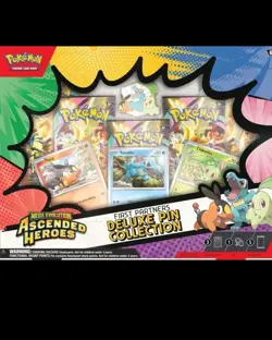Pokemon Ascended Heroes First Partner DELUXE PIN COLLECTION CASE Sealed 8 ct - Image 1