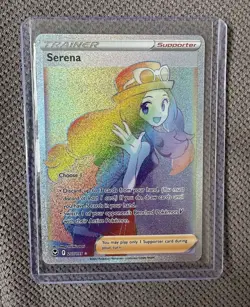 Pokemon TCG Serena Full Art Silver Tempest Holo Card 193/195 - Image 1
