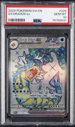 2023 POKEMON SVI EN-SCARLET & VIOLET ULTRA RARE #225 GYARADOS EX PSA 10 - Image 1