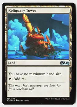 MTG - Reliquary Tower 254 Near Mint Core Set 2019 - Image 1