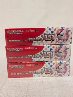 Pokemon 151 sv2a Japanese Booster Box Factory Sealed W/Shrink - Lot (3X) - Image 3