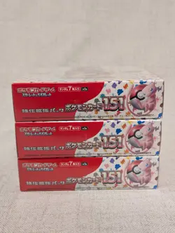 Pokemon 151 sv2a Japanese Booster Box Factory Sealed W/Shrink - Lot (3X) - Image 4