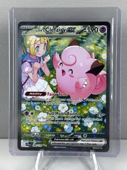 Lillie’s Clefairy ex 184/159 SIR Journey Together Pokemon Full Art NM - Image 1