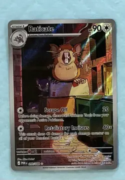 Pokemon Perfect Order Raticate 99/88 Illustration Rare ME03 NM English BEAUTIFUL - Image 1