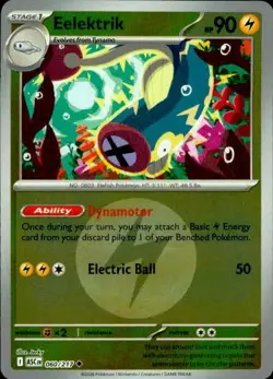 Eelektrik (lightning) 060/217 Holo ME: Ascended Heroes Pokemon Reverse Holo NM - Image 1
