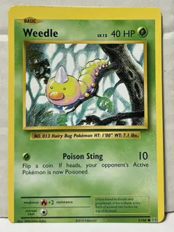 2016 Pokemon TGC Evolutions Weedle #5/108 Misprint Mint - Image 1