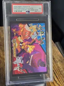 PSA 7 Masters Eight Pokemon Climax! Tour Battle Bromide Gum Charizard Gengar - Image 1