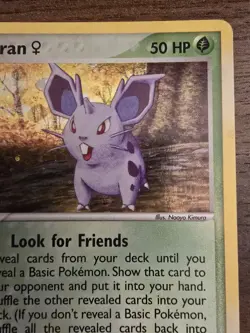 Pokemon Nidoran 70/112 Reverse Holo Card Fire Red & Leaf Green Near Mint - Image 3