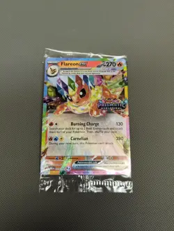 Pokemon TCG Prismatic Evolutions Flareon EX Promo Card 014/131 Stamped Sealed - Image 1