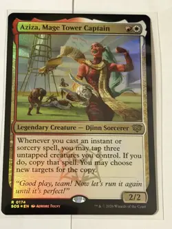 Aziza, Mage Tower Captain Secrets of Strixhaven Foil 174 - Image 1