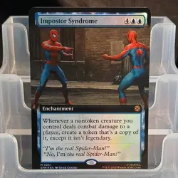 Magic: The Gathering Impostor Syndrome Enchantment Blue Mythic Foil Extended Art - Image 1