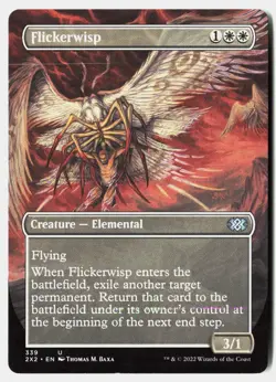 MTG - Flickerwisp (Borderless) 339 Near Mint Double Masters 2022 - Image 1