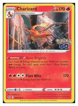 Charizard Holo Holo Rare Pokemon GO 010/078 NM M043 - Image 1