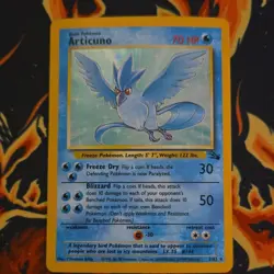 Pokemon Articuno 2/62 Fossil Holo Rare 70 HP Freeze Dry Blizzard Basic English - Image 1