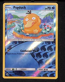 Psyduck 28 Common Pokemon SM Base Set 149 Reverse Holo 2017 - Image 1