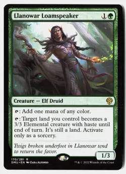 MTG - Llanowar Loamspeaker 170 Near Mint Dominaria United - Image 1