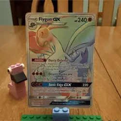 Pokemon Flygon GX 256/236 Sm-Cosmic Eclipse Secret Rare Full Art Holo HP240 - Image 1