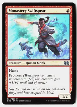 MTG - Monastery Swiftspear 144 Near Mint The Brothers' War - Image 1