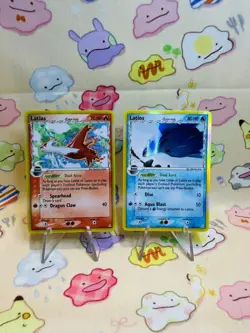 Pokemon Latias 11/110 Holon phantoms Holo + Latios 12/110 Holo LP+ Holon phantom - Image 1