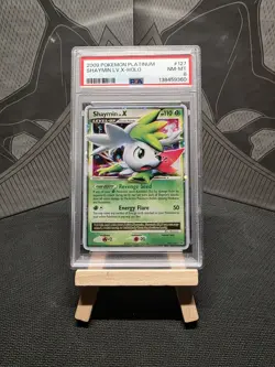2009 POKEMON PLATINUM BASE SHAYMIN LV X #127 ULTRA RARE PSA 8 - Image 1