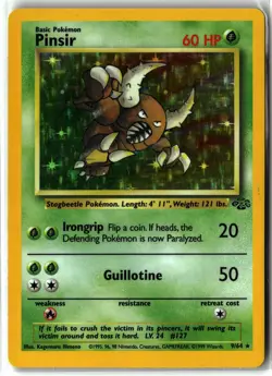Pinsir ⭐ 9/64 Holo Rare Jungle 1999 Pokemon NM/LP - Image 1