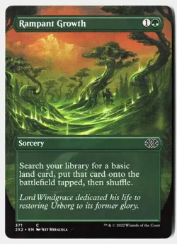 MTG - Rampant Growth (Borderless) 371 Near Mint Double Masters 2022 - Image 1