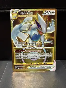 Pokemon TCG Lugia VSTAR (Gold) (211) Secret Rare Silver Tempest 211/195 NM - Image 3