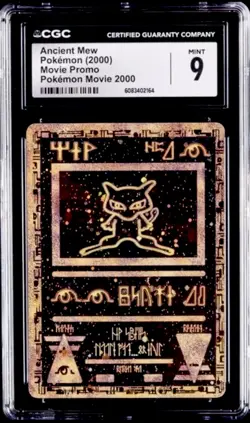2000 ANCIENT MEW HOLO CGC 9 MINT POKEMON MOVIE PROMO - Image 1