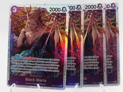 4x Black Maria OP08-074 SUPER RARE (SR) One Piece Card Game NM English - Image 1
