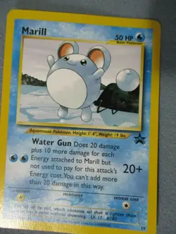 A water gun tradng Pokemon MARILL card promo #29 aquamouse 50 HP MINT new sealed - Image 1