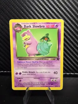 Pokemon TCG Dark Slowbro 29/82 Team Rocket Non Holo Vintage Rare Card LP - Image 3