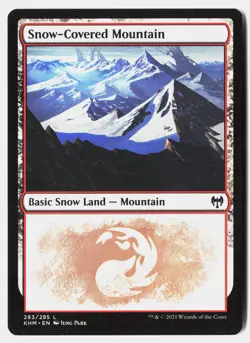 MTG - Snow-Covered Mountain () 283 Near Mint Kaldheim - Image 1