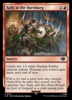 [MTG] Rally at the Hornburg (Foil) (0142) (LTR) LP-HP - Image 1