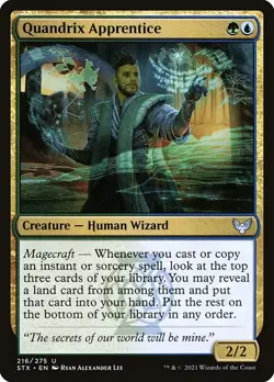 [MTG] Quandrix Apprentice (216) (STX) LP-HP - Image 1