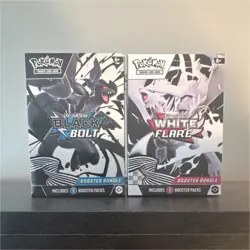 Pokemon Scarlet & Violet Black Bolt White Flare Booster Bundle Zekrom Reshiram - Image 1