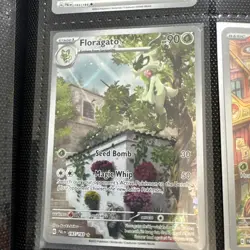 Floragato Holo Illustration Rare Paldea Evolved Pokemon TCG 197/193 - Image 1