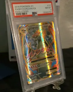 Pokemon M Charizard EX Full Art Holo Ultra Rare Evolutions 101/108 PSA 8 2016 - Image 3