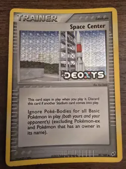 Pokemon Space Center EX Deoxys Moderately Played Foil Stamped Reverse Holo - Image 1