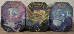 Pokemon TCG Azure Legends Tin (Set of 3) Dialga/Xerneas/Kyogre - Factory Sealed - Image 1