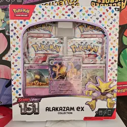 Pokemon Scarlet & Violet 151 Alakazam Kadabra Abra Collection Box Promo Booster - Image 1